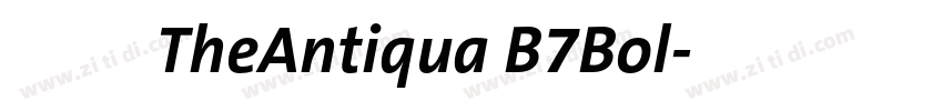 字体名称TheAntiqua B7Bol字体转换 字体名称TheAntiqua B7Bol字体转换